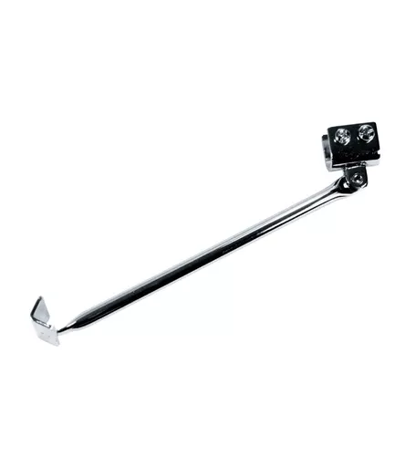 Chrome Slatwall Rail Support Arm