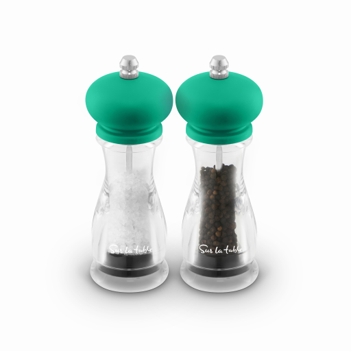 Surlatable Green Sur La Table Salt And Pepper Mill Set