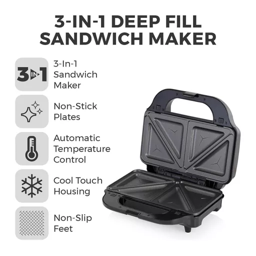 3 in 1 Deep Fill Sandwich Maker