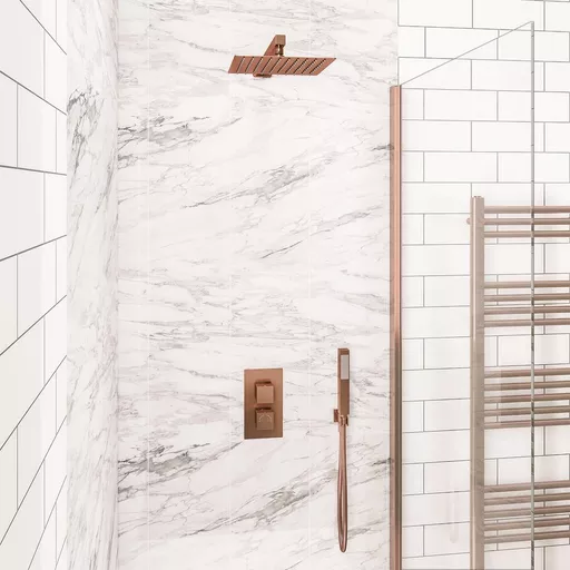 Square Shower Bundle Brushed Bronze