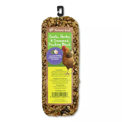 Garlic, Herbs & Seaweed Pecking Block (330g)