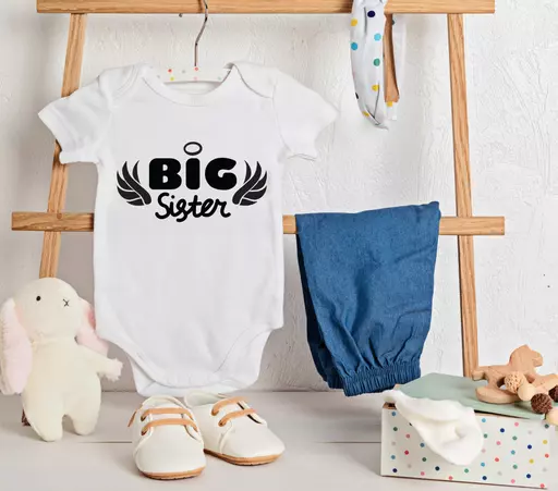 'Big Sister' Personalised Babygrow
