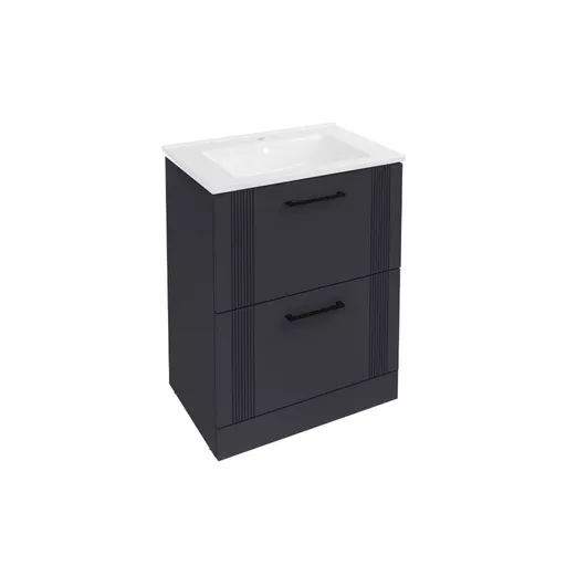 Cranham 60cm Floorstanding Vanity Unit - Matt Anthracite