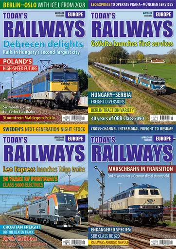 Today's Railways Europe 12-issue Subscription
