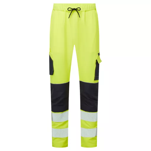 System Hi-Vis Eco Stretch Jogger Yellow Trouser