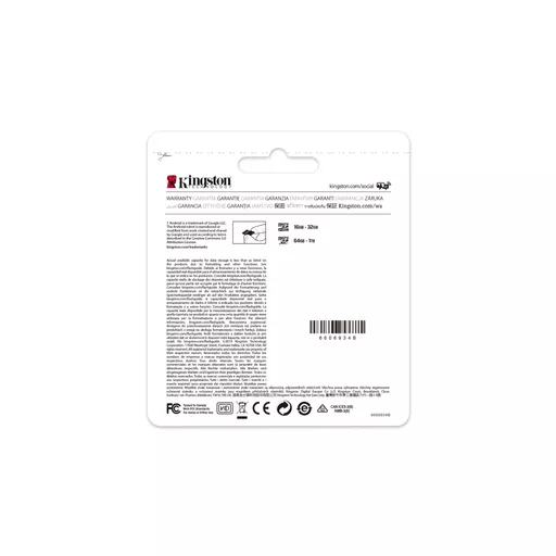 Kingston Technology Canvas Select 512GB micSDXC Plus 100R A1 C10 Card + ADP