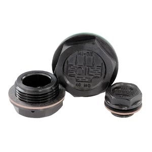 K0454 - Hexagon Plugs In Polyamide & Symbols Size 1/4-1 1/2G & M14-M40
