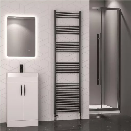 Wendover Straight Multirail 1800 x 500 Brushed Gunmetal