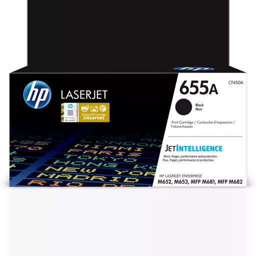 HP CF450A/655A Toner cartridge black, 12.5K pages ISO/IEC 19752 for HP LaserJet M 652/681