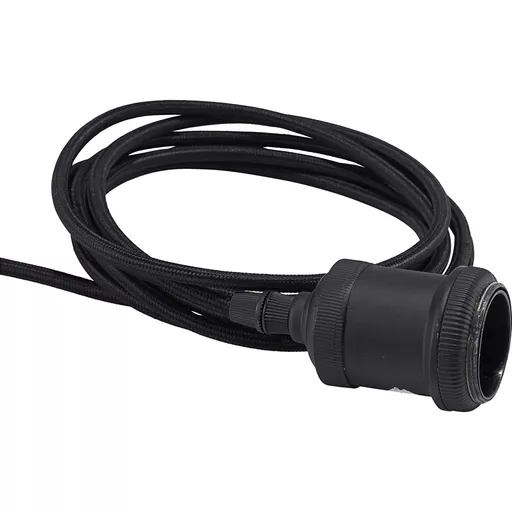 E27 Socket, Black