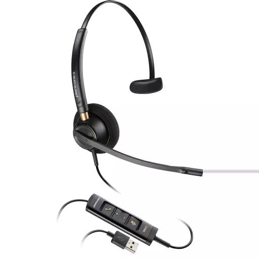 POLY EncorePro 515 Microsoft Teams Certified Monoaural with USB-A Headset