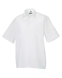 Men's Short Sleeve Polycotton Easy Care Poplin Shirt