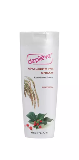 2564 Depileve Cosmetic Post Wax Product Vitalderm PH Cream Bottle 200ml.jpg