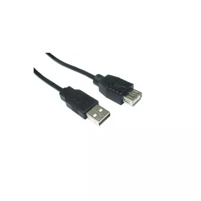 Black USB A Extension Lead. 12cm to 5 Metres