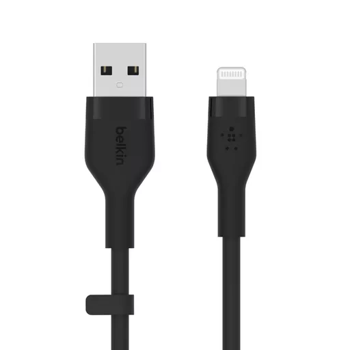 Belkin Cbl Silicqe USB-A LTG 2M noir Black