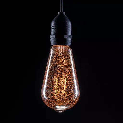 Prolite 4W Dimmable LED ST64 Crackle Fil Lamp 2100K ES