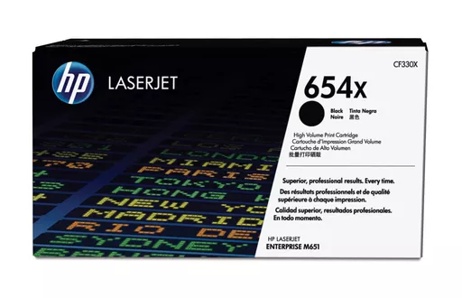 HP CF330X/654X Toner cartridge black, 20.5K pages ISO/IEC 19798 for HP Color LaserJet M 651