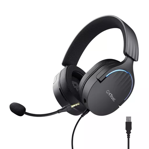 Trust GXT 490 FAYZO over-ear 7.1 USB-gamingheadset.