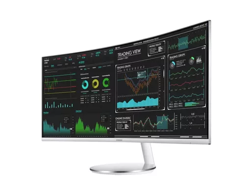 Samsung C34J791WTR 86.4 cm (34") 3440 x 1440 pixels UltraWide Quad HD QLED Grey