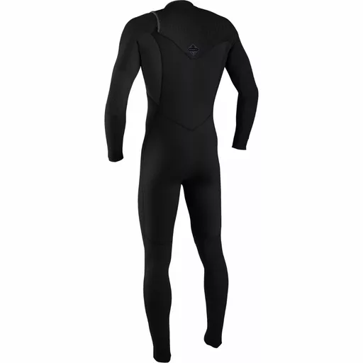 2025 ONeill Junior Hyperfreak 43mm Chest Zip Wetsuit 5351 - Black Temp Steel-BACK.webp