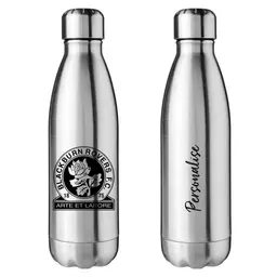 Blackburn Rovers FC Crest Silver Insulated Water Bottle.jpg