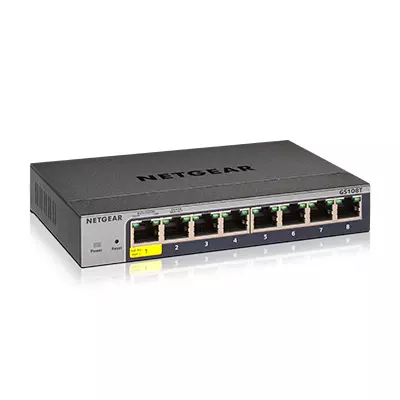 NETGEAR GS108T-300 Managed L2/L3/L4 Gigabit Ethernet (10/100/1000) Grey