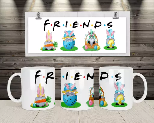 Personalised Gnomes Mug For Friends - Add Names
