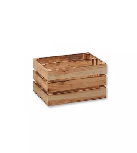 Pine Wood Storage Box - 2 Compartments - 400mm x 300mm x 230mm