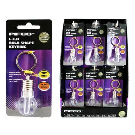 LED Bulb Shape Key Chain