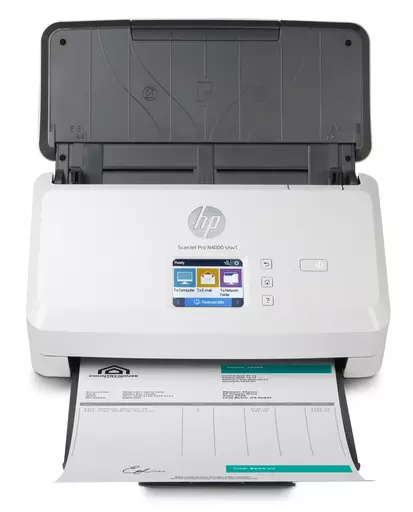 HP Scanjet Pro N4000 snw1 Sheet-feed Scanner Sheet-fed scanner 600 x 600 DPI A4 Black, White
