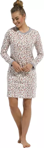 Pastunette LONG SLEEVE NIGHTDRESS Animal Print