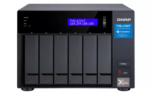 QNAP TVS-672XT NAS Tower Ethernet LAN Black