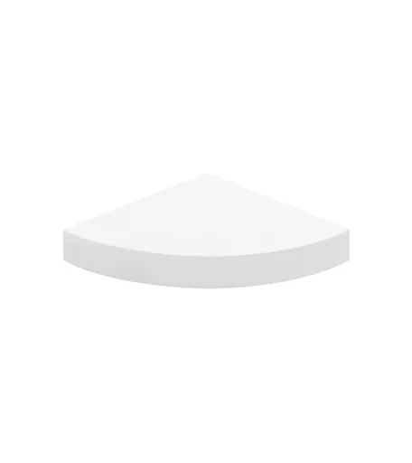 Corner Matt White Floating Shelf - 300mm x 300mm x 50mm