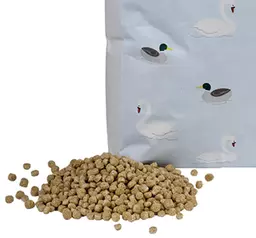 Wild Things Swan Duck Food product next to bag