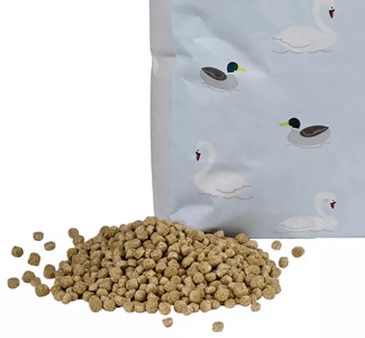 Wild Things Swan Duck Food product next to bag