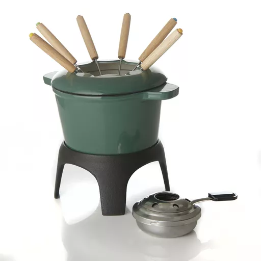 Cast Iron Fondue Set