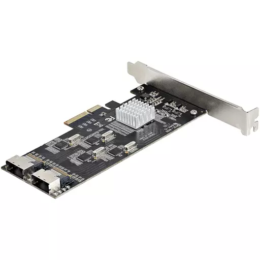 StarTech.com 8 Port SATA PCIe Card - PCI Express 6Gbps SATA Expansion Adapter Card with 4 Host Controllers - SATA PCIe Controller Card - PCI-e x4 Gen 2 to SATA III - SATA HDD/SSD