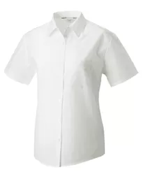 Ladies' Short Sleeve Polycotton Easy Care Poplin Shirt