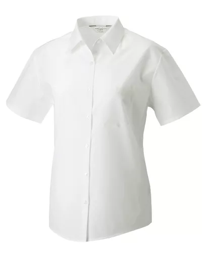 Ladies' Short Sleeve Polycotton Easy Care Poplin Shirt