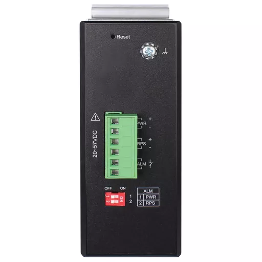 Tripp Lite NGI-M04C2 4-Port Managed Industrial Gigabit Ethernet Switch - 10/100/1000 Mbps, 2 GbE SFP Slots, -40° to 75°C, DIN Mount