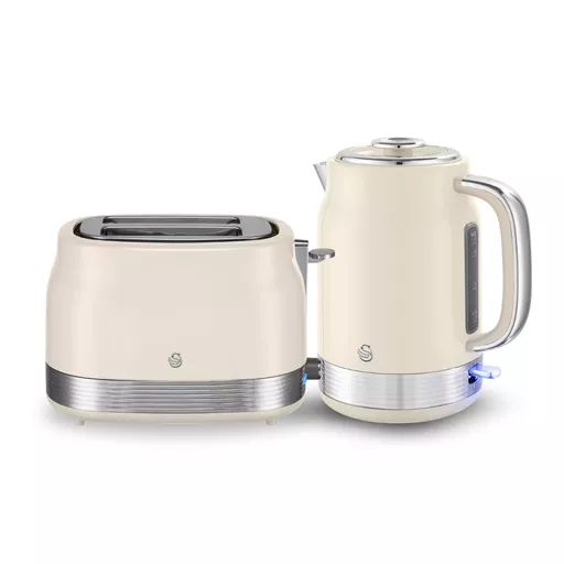 Swan Retro 1.7L Jug Kettle & 2 Slice Toaster Bundle