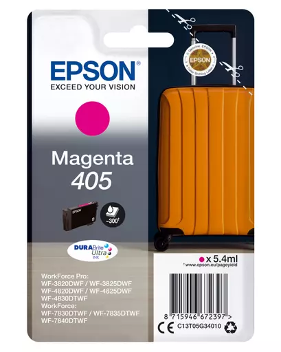 Epson C13T05G34020/405 Ink cartridge magenta Blister Acustic Magnetic, 300 pages 5,4ml for Epson WF-3820/7830