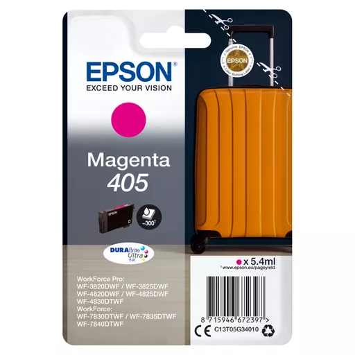 Epson C13T05G34010/405 Ink cartridge magenta, 300 pages 5.4ml for Epson WF-3820/7830