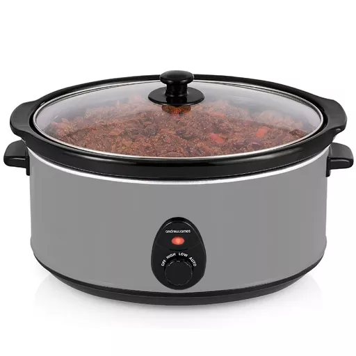 Premium Slow Cooker 6.5L grey