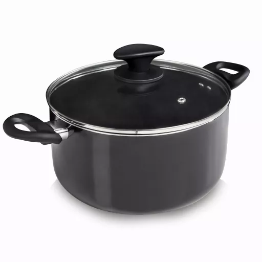 24cm Ceramic Casserole Black