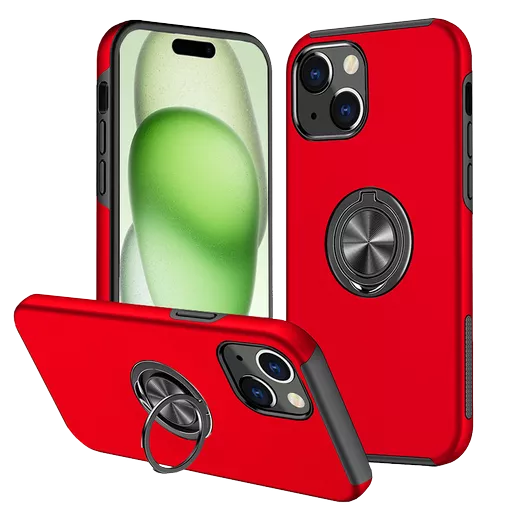 Ring Armour for iPhone 15 Plus - Red