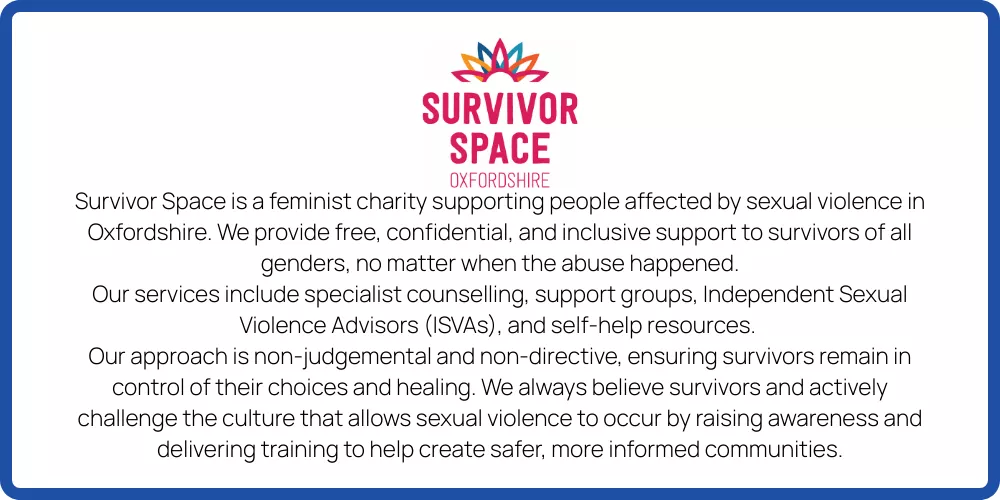 Friends, Supporters & Charitable Partners We Work With = Survivor Space.png