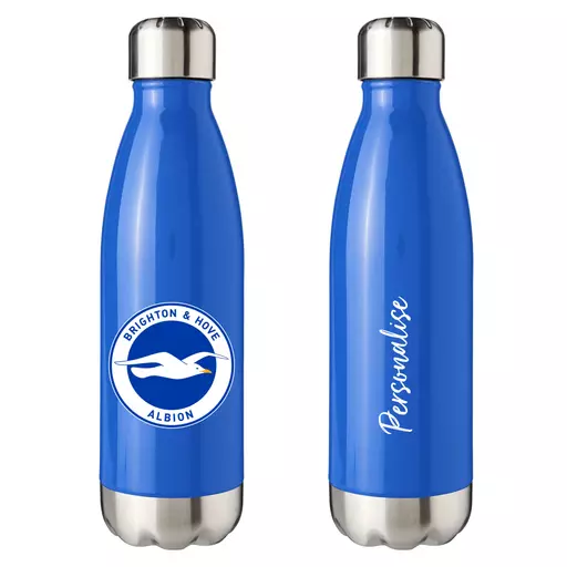 Brighton & Hove Albion FC Crest Blue Insulated Water Bottle