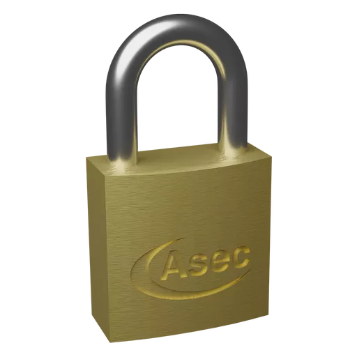 ASEC KD Open Shackle Brass Padlock