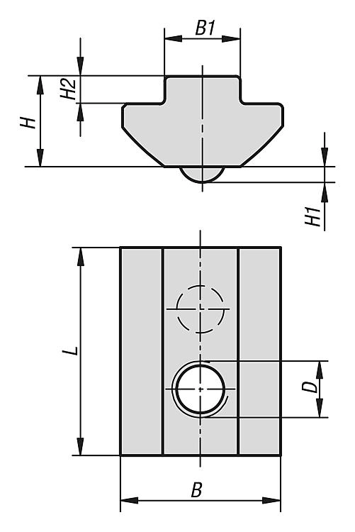 Twist In Slot For Aluminium Profile.